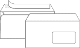 Конверты Е65 силикон с окном